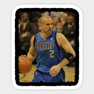 Jason Kidd - Vintage Design Of Basketball Sticker